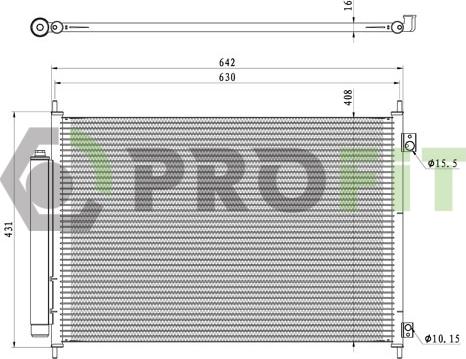 Profit 1770-0251 - Condensateur, climatisation cwaw.fr