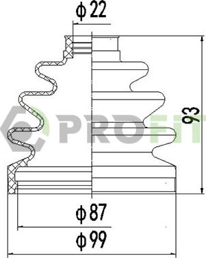 Profit 2810-0026 XLB - Joint-soufflet, arbre de commande cwaw.fr