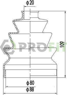 Profit 2810-0023 XLB - Joint-soufflet, arbre de commande cwaw.fr