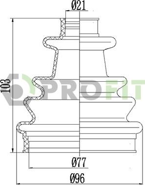 Profit 2810-0022 XLB - Joint-soufflet, arbre de commande cwaw.fr