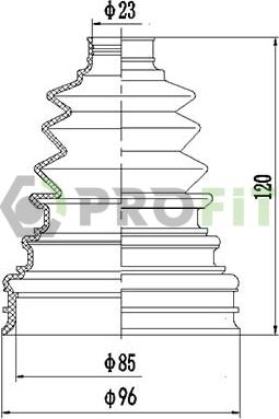 Profit 2710-0040 XLB - Joint-soufflet, arbre de commande cwaw.fr