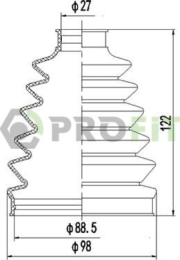 Profit 2710-0056 XLB - Joint-soufflet, arbre de commande cwaw.fr