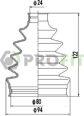 Profit 2710-0053 XLB - Joint-soufflet, arbre de commande cwaw.fr