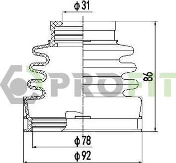 Profit 2710-0030 XLB - Joint-soufflet, arbre de commande cwaw.fr