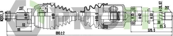 Profit 2730-0908 - Arbre de transmission cwaw.fr