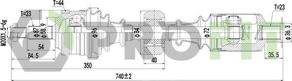 Profit 2730-0919 - Arbre de transmission cwaw.fr