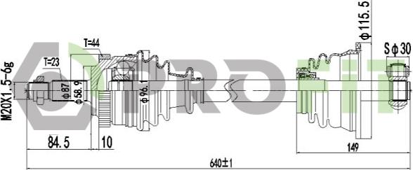 Profit 2730-0918 - Arbre de transmission cwaw.fr