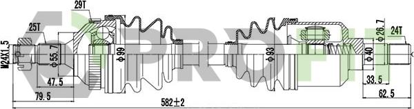 Profit 2730-0519 - Arbre de transmission cwaw.fr