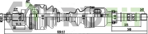 Profit 2730-0141 - Arbre de transmission cwaw.fr