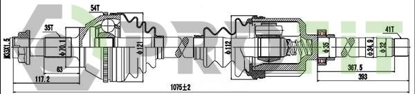 Profit 2730-0161 - Arbre de transmission cwaw.fr