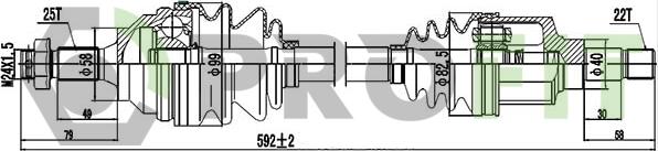 Profit 2730-0132 - Arbre de transmission cwaw.fr