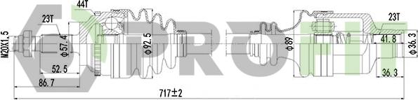 Profit 2730-0866 - Arbre de transmission cwaw.fr