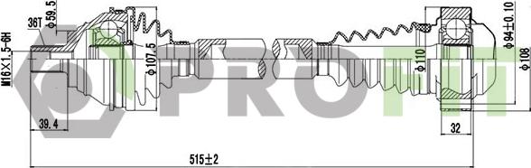 Profit 2730-0883 - Arbre de transmission cwaw.fr