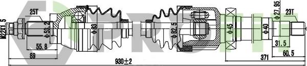 Profit 2730-0373 - Arbre de transmission cwaw.fr