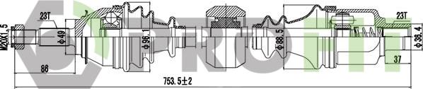 Profit 2730-0793 - Arbre de transmission cwaw.fr