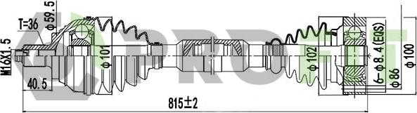 Profit 2730-0762 - Arbre de transmission cwaw.fr