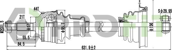 Profit 2730-0786 - Arbre de transmission cwaw.fr