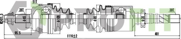 Profit 2730-1067 - Arbre de transmission cwaw.fr