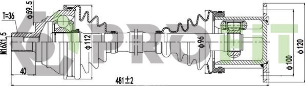 Profit 2730-1085 - Arbre de transmission cwaw.fr