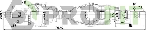 Profit 2730-1039 - Arbre de transmission cwaw.fr