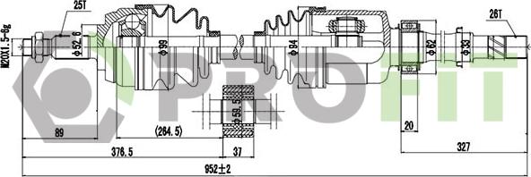 Profit 2730-1338 - Arbre de transmission cwaw.fr