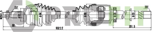 Profit 2730-1232 - Arbre de transmission cwaw.fr