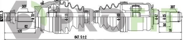 Profit 2730-3097 - Arbre de transmission cwaw.fr