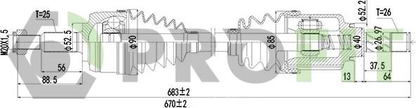 Profit 2730-3044 - Arbre de transmission cwaw.fr