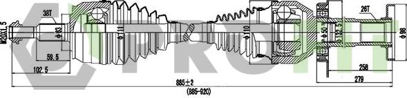 Profit 2730-3046 - Arbre de transmission cwaw.fr