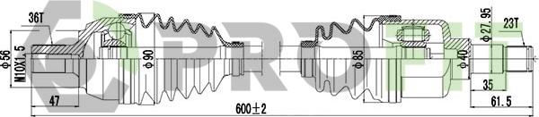 Profit 2730-3016 - Arbre de transmission cwaw.fr