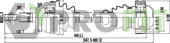 Profit 2730-3083 - Arbre de transmission cwaw.fr