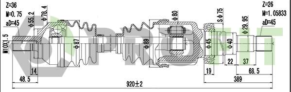 Profit 2730-3029 - Arbre de transmission cwaw.fr