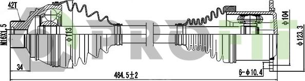 Profit 2730-3022 - Arbre de transmission cwaw.fr