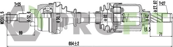 Profit 2730-3076 - Arbre de transmission cwaw.fr