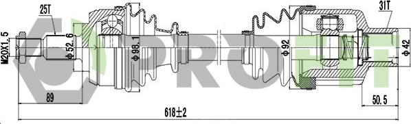 Profit 2730-3077 - Arbre de transmission cwaw.fr