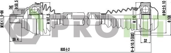 Profit 2730-3119 - Arbre de transmission cwaw.fr