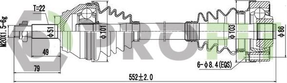 Profit 2730-3120 - Arbre de transmission cwaw.fr