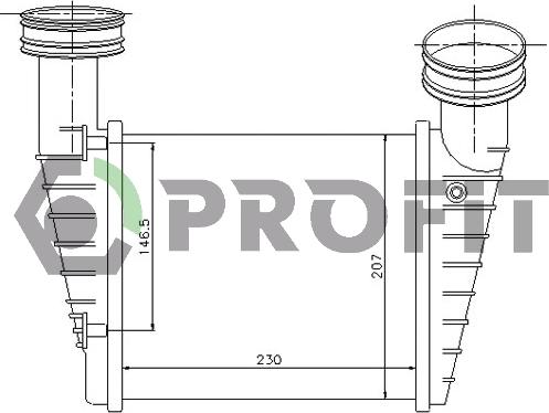 Profit PR 9559T1 - Intercooler, échangeur cwaw.fr