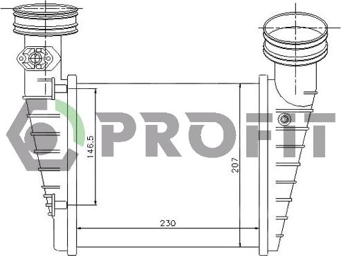 Profit PR 9555T1 - Intercooler, échangeur cwaw.fr