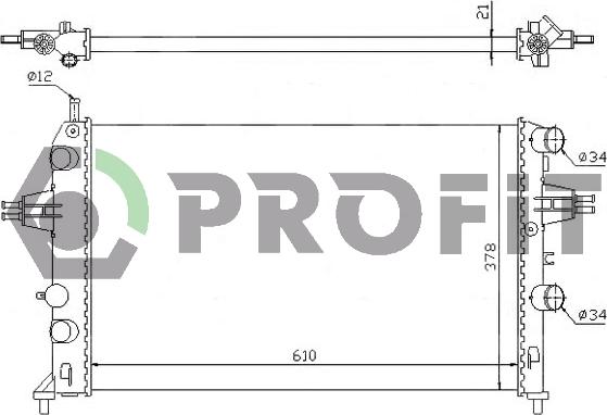 Profit PR 5054A3 - Radiateur, refroidissement du moteur cwaw.fr