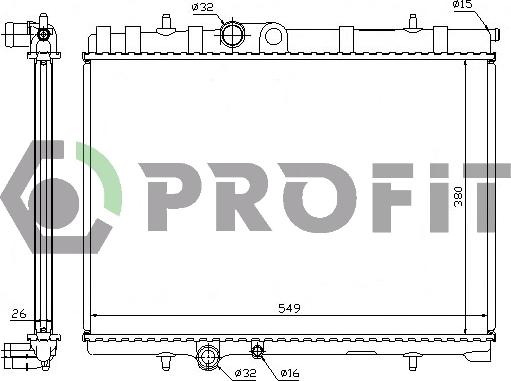 Profit PR 0521A1 - Radiateur, refroidissement du moteur cwaw.fr