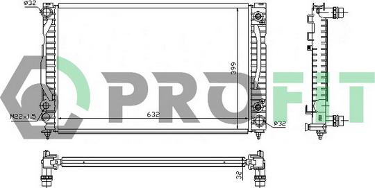 Profit PR 0014A3 - Radiateur, refroidissement du moteur cwaw.fr