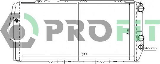 Profit PR 0011A1 - Radiateur, refroidissement du moteur cwaw.fr