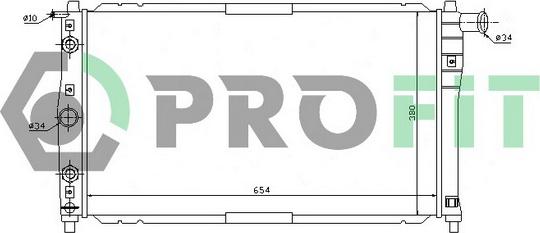 Profit PR 1141A1 - Radiateur, refroidissement du moteur cwaw.fr