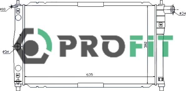 Profit PR 1106A1 - Radiateur, refroidissement du moteur cwaw.fr