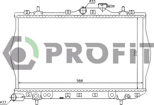 Profit PR 1804A3 - Radiateur, refroidissement du moteur cwaw.fr