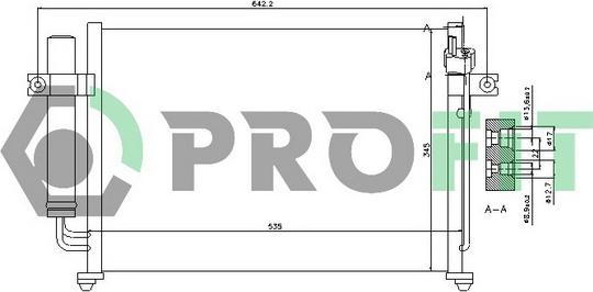 Profit PR 1303C1 - Condensateur, climatisation cwaw.fr