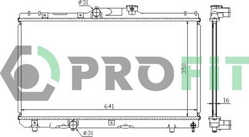 Profit PR 8135A1 - Radiateur, refroidissement du moteur cwaw.fr