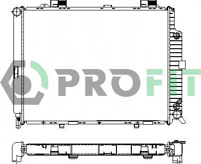 Profit PR 3564A1 - Radiateur, refroidissement du moteur cwaw.fr