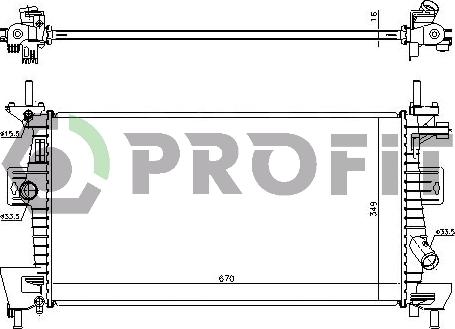 Profit PR 2563A5 - Radiateur, refroidissement du moteur cwaw.fr